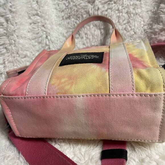 Marc Jacobs Tie-Dye Mini Canvas Tote Bag with Crossbody Strap - Picture 8 of 16